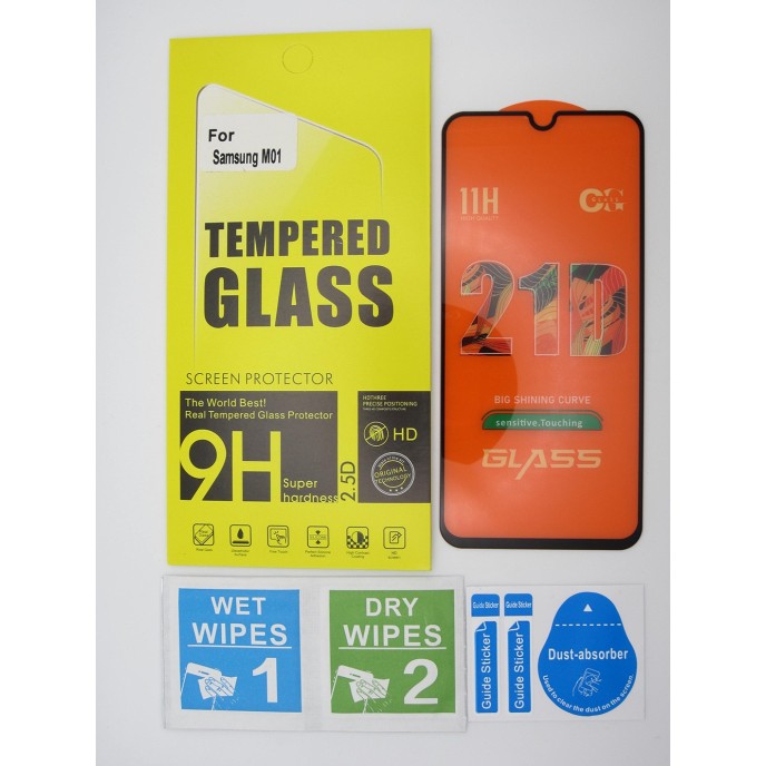 Cristal templado 3D 5D Samsung M01 protector pantalla 21D