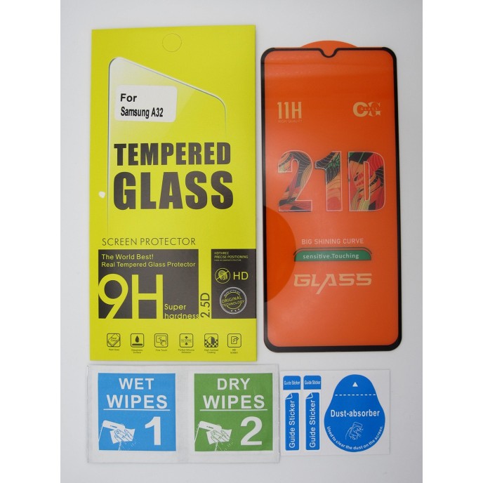 Cristal templado 3D 5D Samsung A32 protector pantalla 21D