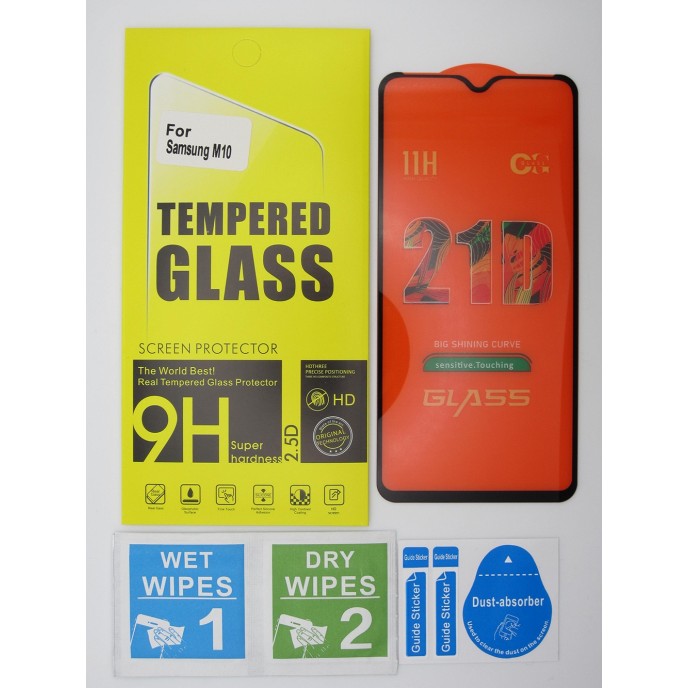Cristal templado 3D 5D Samsung Galaxy M10 protector pantalla 21D