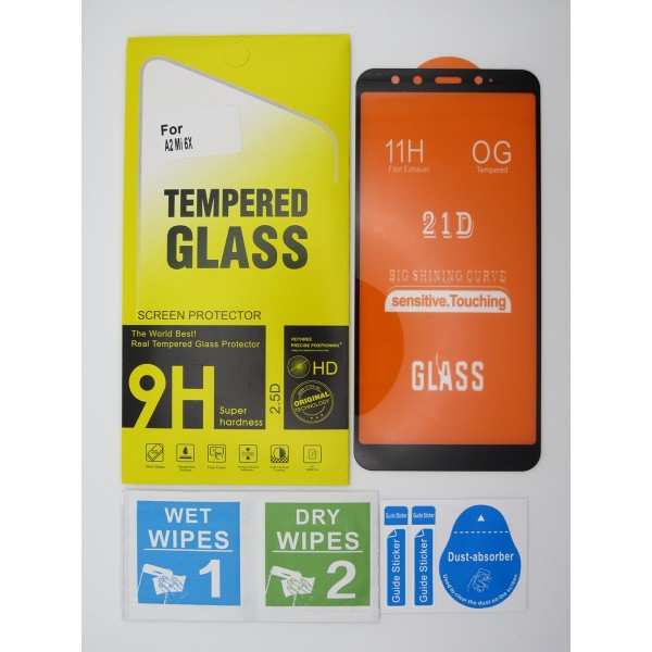 Cristal templado 3D 5D Xiaomi Mi A2/Mi 6X protector pantalla 21D