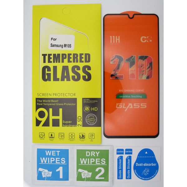 Cristal templado 3D 5D Samsung Galaxy M10S protector pantalla 21D