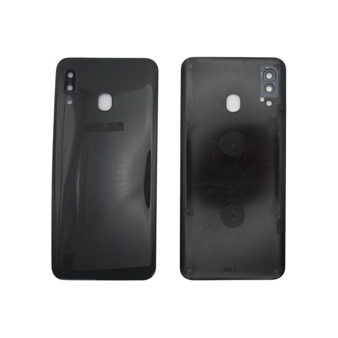 Tapa trasera Samsung A20 A205 NEGRA cubre bateria back cover