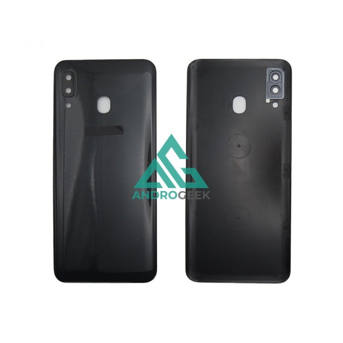 Tapa trasera Samsung A30 NEGRA CON LENTE A305 A305F SM-A305F back cover 