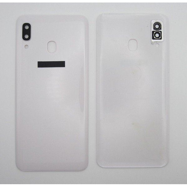 Tapa trasera Samsung A30 BLANCA CON LENTE A305 A305F SM-A305F back cover 