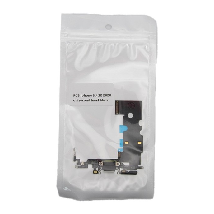Flex Conector carga iPhone 8 / SE 2020 100% ORIGINAL (despiece) NEGRO flex Carga y micrófono Flex charger
