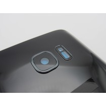Tapa trasera Samsung S7 G930 NEGRA CON LENTE back cover 