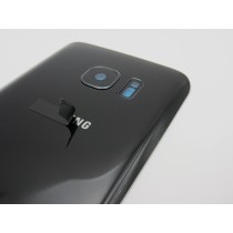 Tapa trasera Samsung S7 G930 NEGRA CON LENTE back cover 