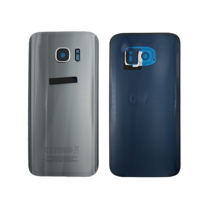 Tapa trasera Samsung S7 G930 PLATEADA CON LENTE back cover 