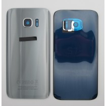Tapa trasera Samsung S7 G930 PLATEADA CON LENTE back cover 