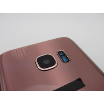 Tapa trasera Samsung S7 G930 ROSA/DORADO CON LENTE back cover 
