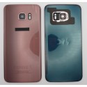 Tapa trasera Samsung S7 EDGE G935 ORO/ROSA CON LENTE back cover 