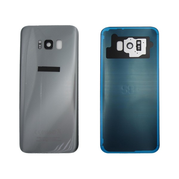 Tapa trasera Samsung S8 PLUS G955 PLATEADA CON LENTE back cover 