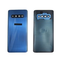 Tapa trasera Samsung S10 G973F AZUL CON LENTE back cover tapa cubre batería