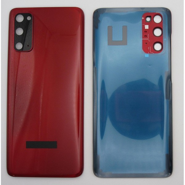 Tapa trasera Samsung S20 G980 ROJA CON LENTE back cover tapa cubre batería