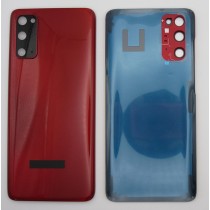 Tapa trasera Samsung S20 G980 ROJA CON LENTE back cover tapa cubre batería