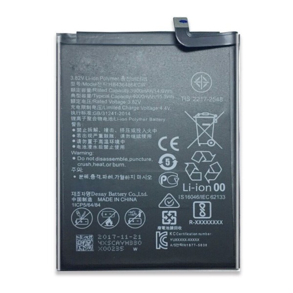 Bateria Huawei Mate 10 / Mate 10 Pro / Mate 20 / P20 Pro HB436486ECW 4000mAh