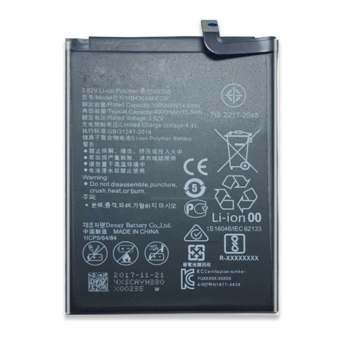 Bateria Huawei Mate 10 / Mate 10 Pro / Mate 20 / P20 Pro HB436486ECW 4000mAh