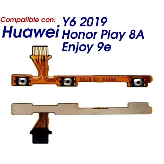 Power flex Huawei  Y6 2019, Honor Play 8A, Honor 8A, Enjoy 9E Boton encendido y volumen FLEX CABLE